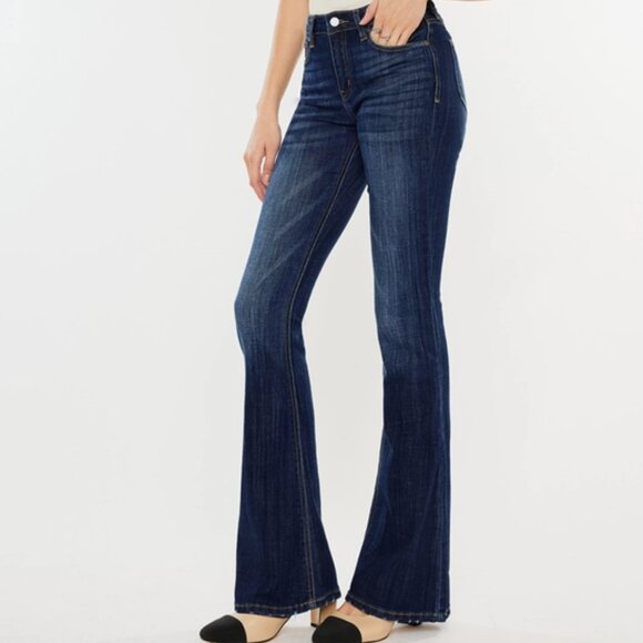 KanCan Mid Rise Flare JEANS-KC6102LOH - Picture 4 of 4